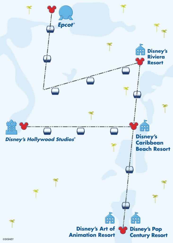 Disney Skyliner Map