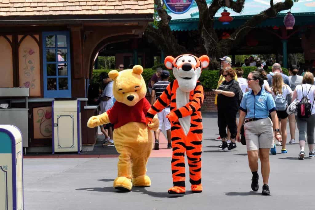 Meet Winnie the Pooh and Tigger in Fantasyland at Magic Kingdom.