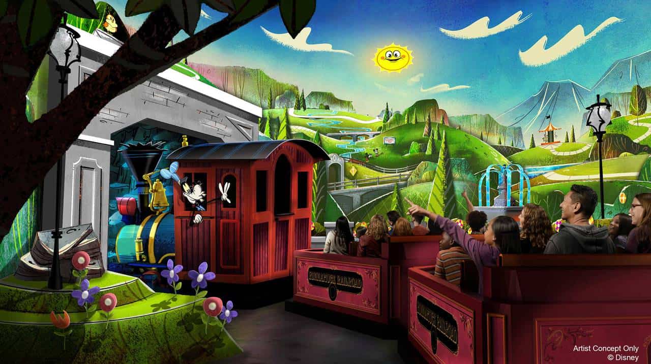 Mickey and Minnie's Runaway Railway Concept Art. Credit Disney