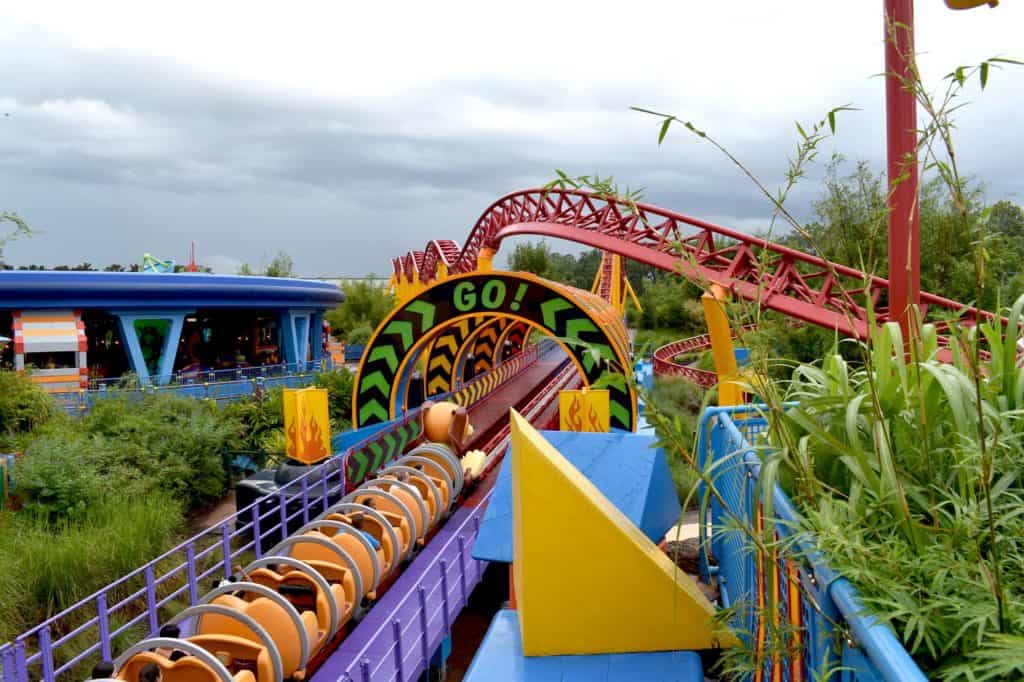 Slinky Dog Dash second launch hill.