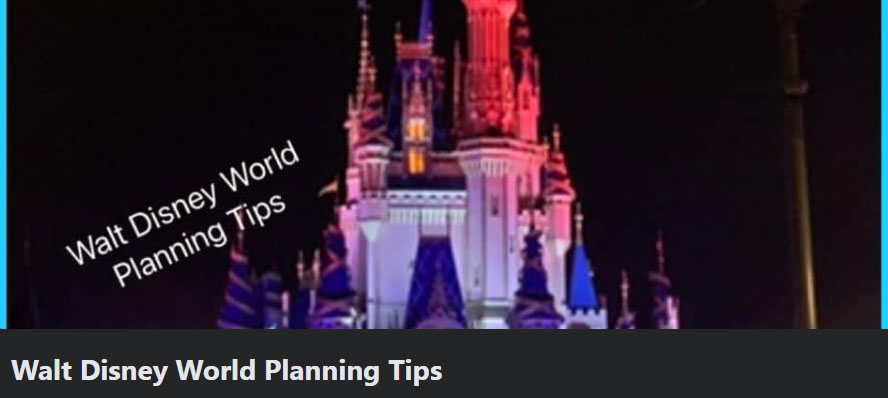 Walt Disney World Planning Tips Facebook group
