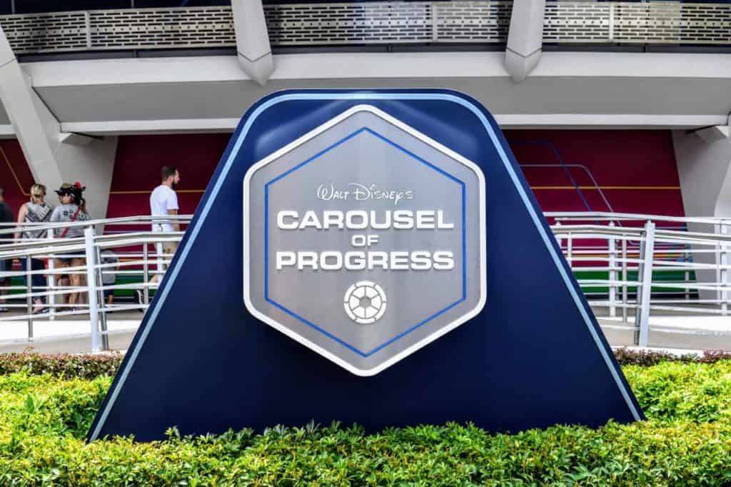 Walt Disney's Carousel of Progress Sign.